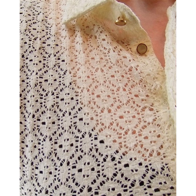 Elvira Blouse Lotte kant Ecru